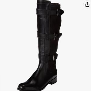 Cole Haan Air Avalon Tall Boot Black/Black Suede Boots Size 7 with Box